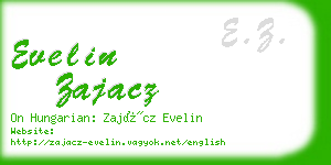 evelin zajacz business card